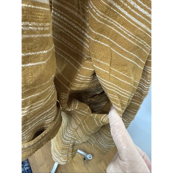 Prana Dyri Dress XL Antique Bronze NEW Button Front Shirt Dress Organic Cotton - Picture 6 of 8